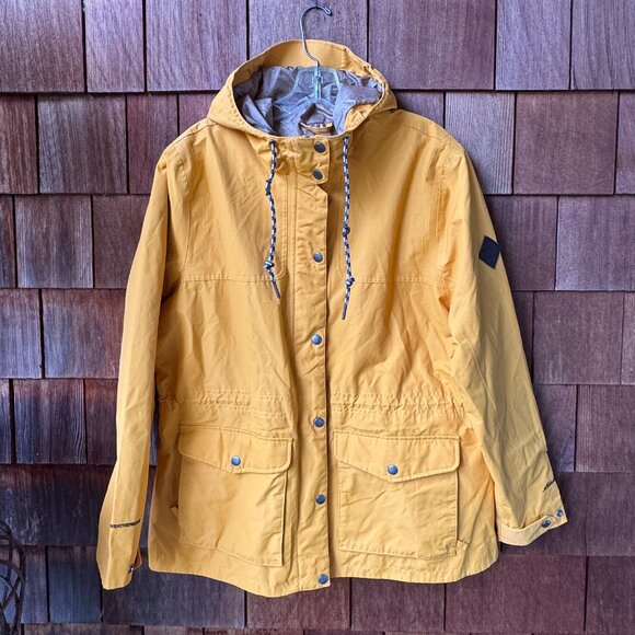 NWOT Eddie Bauer Dijon Gold Charly Waterproof Rain Jacket in Women's X-Large - Picture 1 of 16
